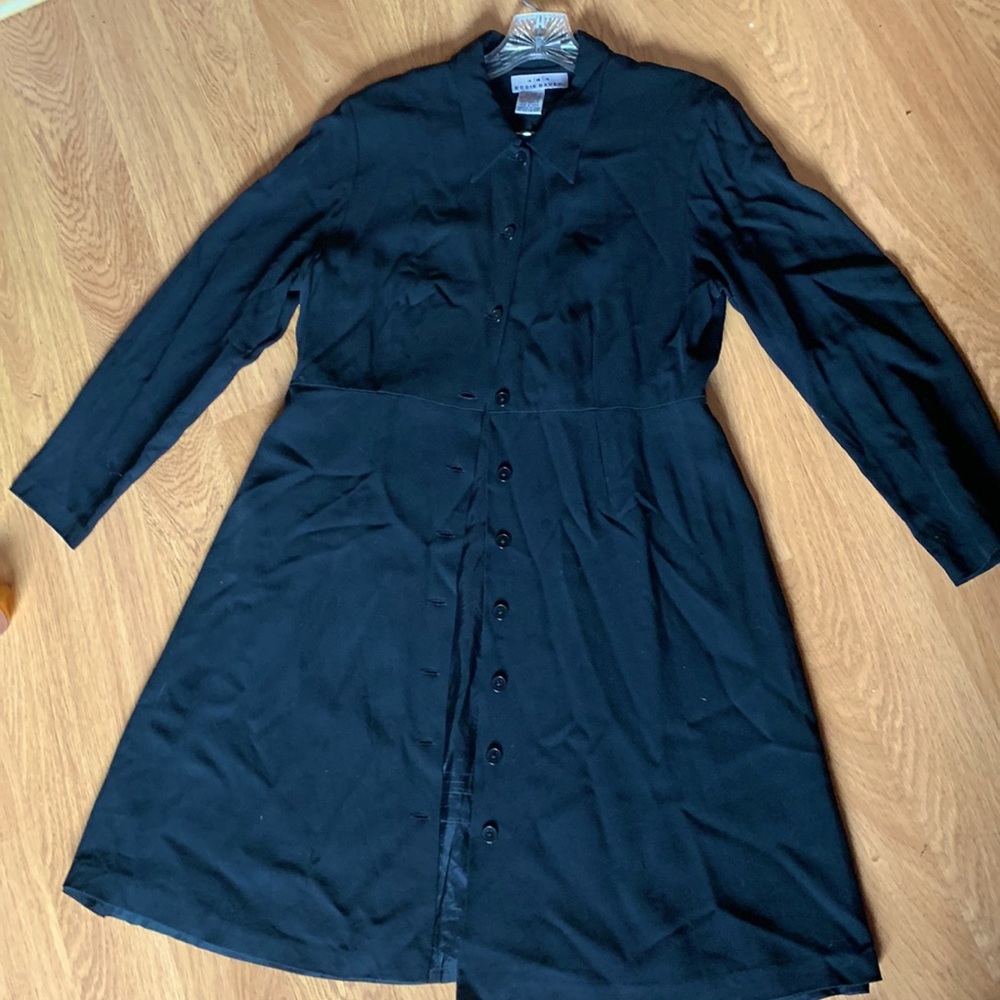 Black wool blend Eddie Bauer dress